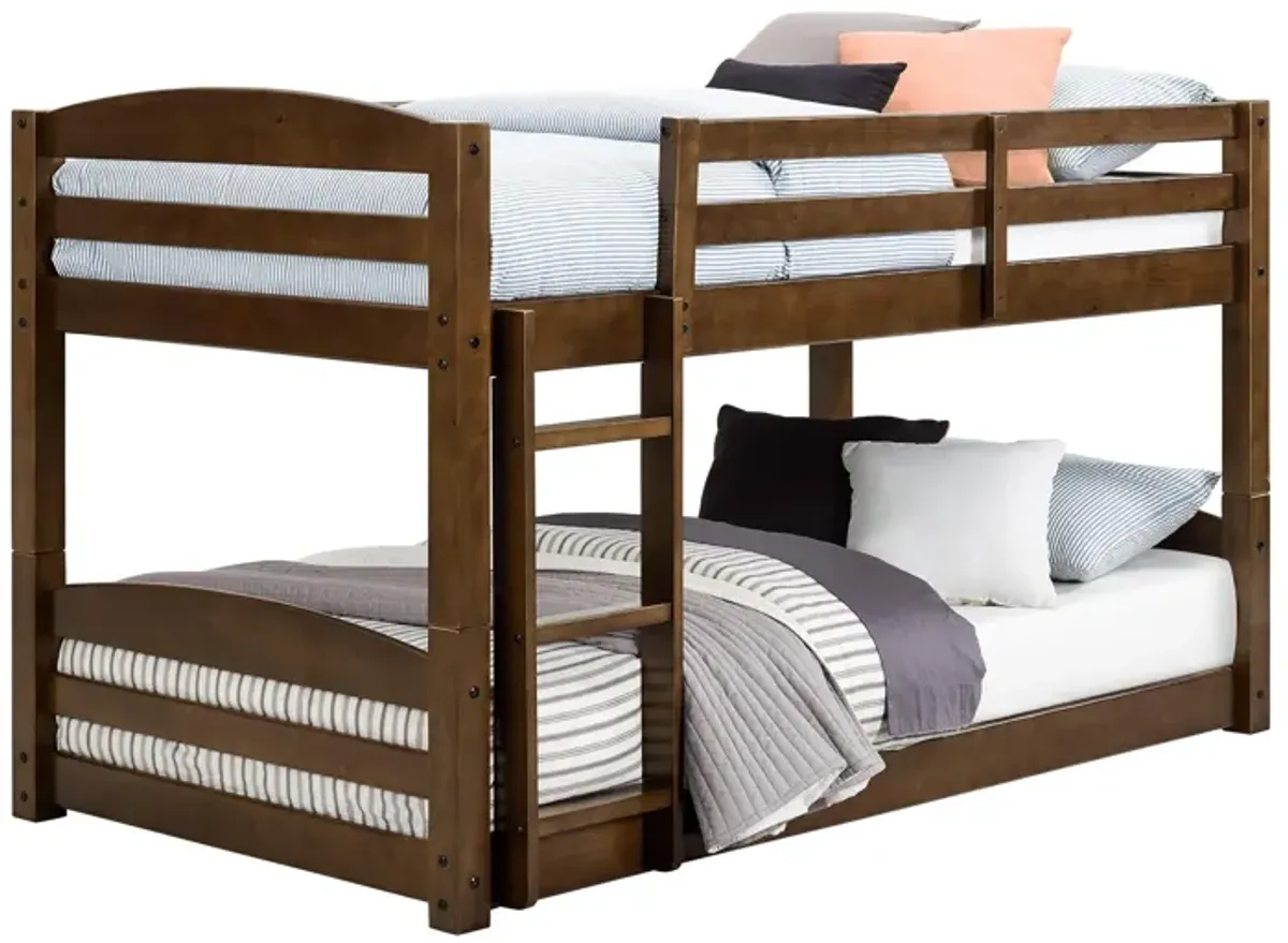 Sierra Twin over Twin Wood Bunk Bed, Converts into 2 Twin Beds