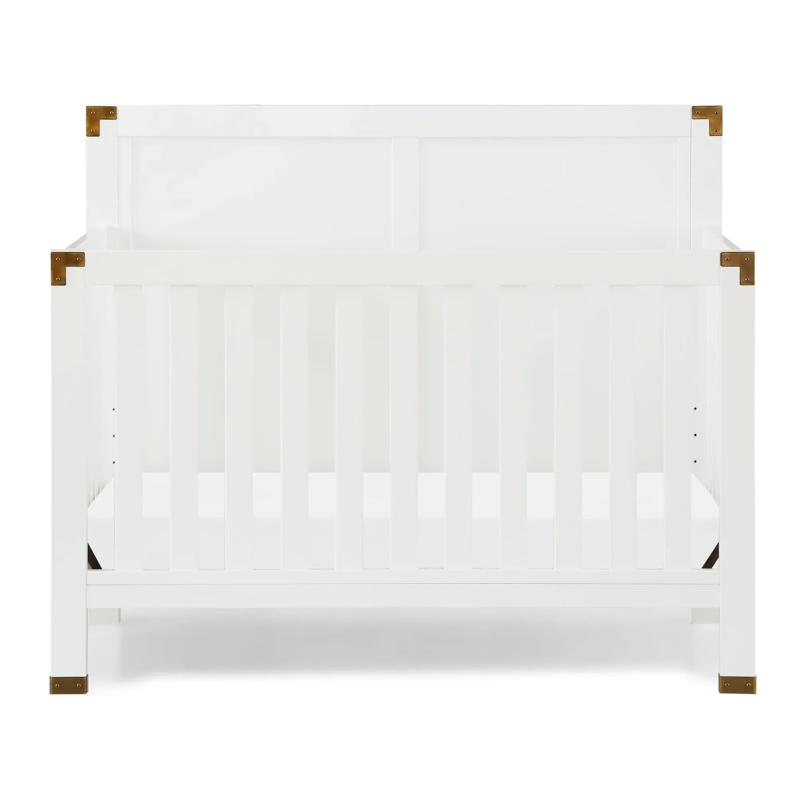 Miles 5 in 1 Convertible Crib with Brass Finished Accents