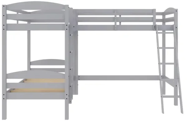 Clearwater Triple Wood Bunk/Loft Bed with Under Bed Storage
