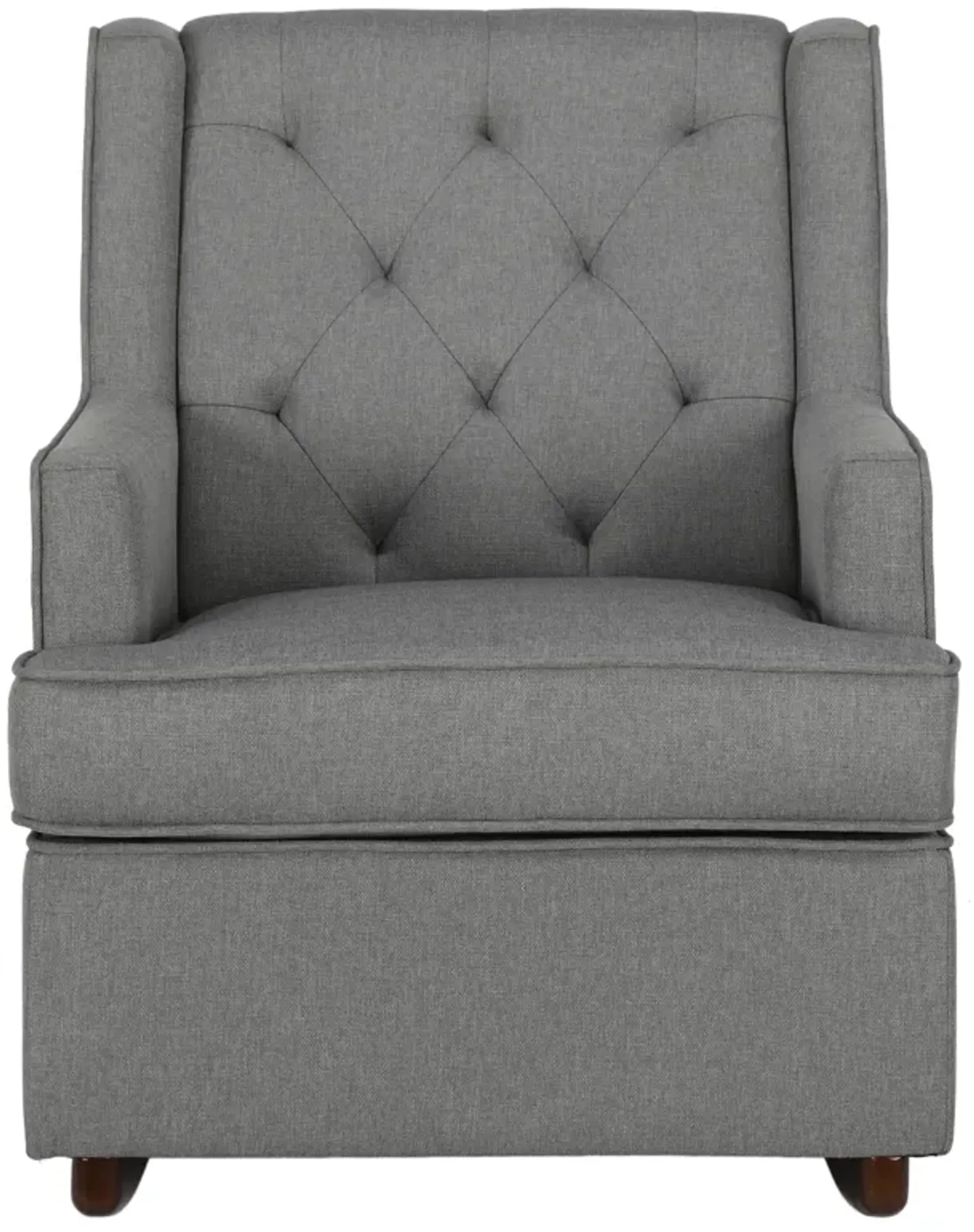 Bennet Transitional Wingback Linen Upholstered Nursery Rocker Chair