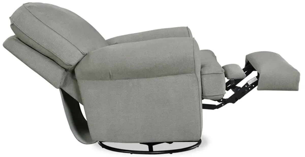 Tiana Swivel Glider Recliner Chair with Big Roll Arms and Pillowback