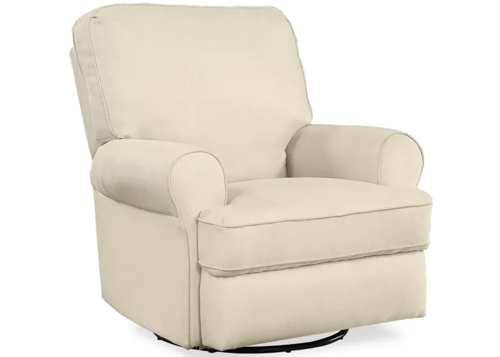 Tiana Swivel Glider Recliner Chair with Big Roll Arms and Pillowback