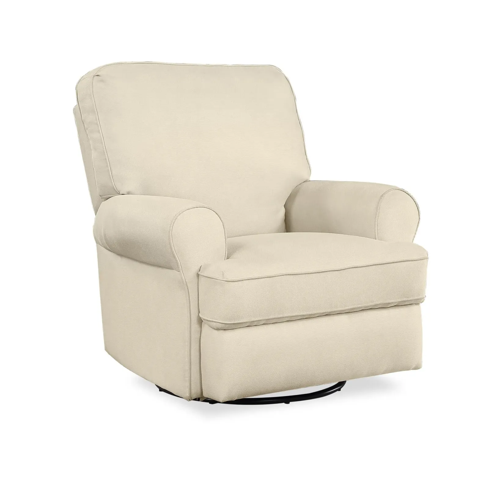 Tiana Swivel Glider Recliner Chair with Big Roll Arms and Pillowback