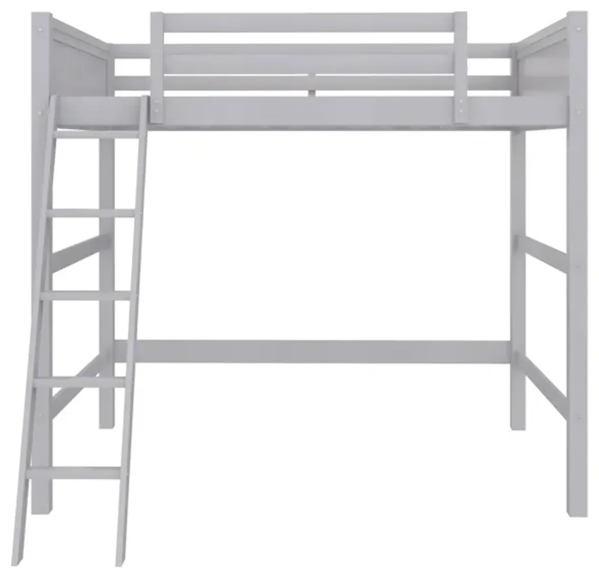 Denver Wooden Kids' Loft Bed with Storage Space