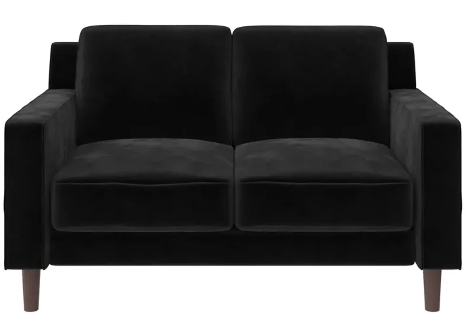 Brynn Fabric Upholstered 2 Seater Sofa with Wood Legs