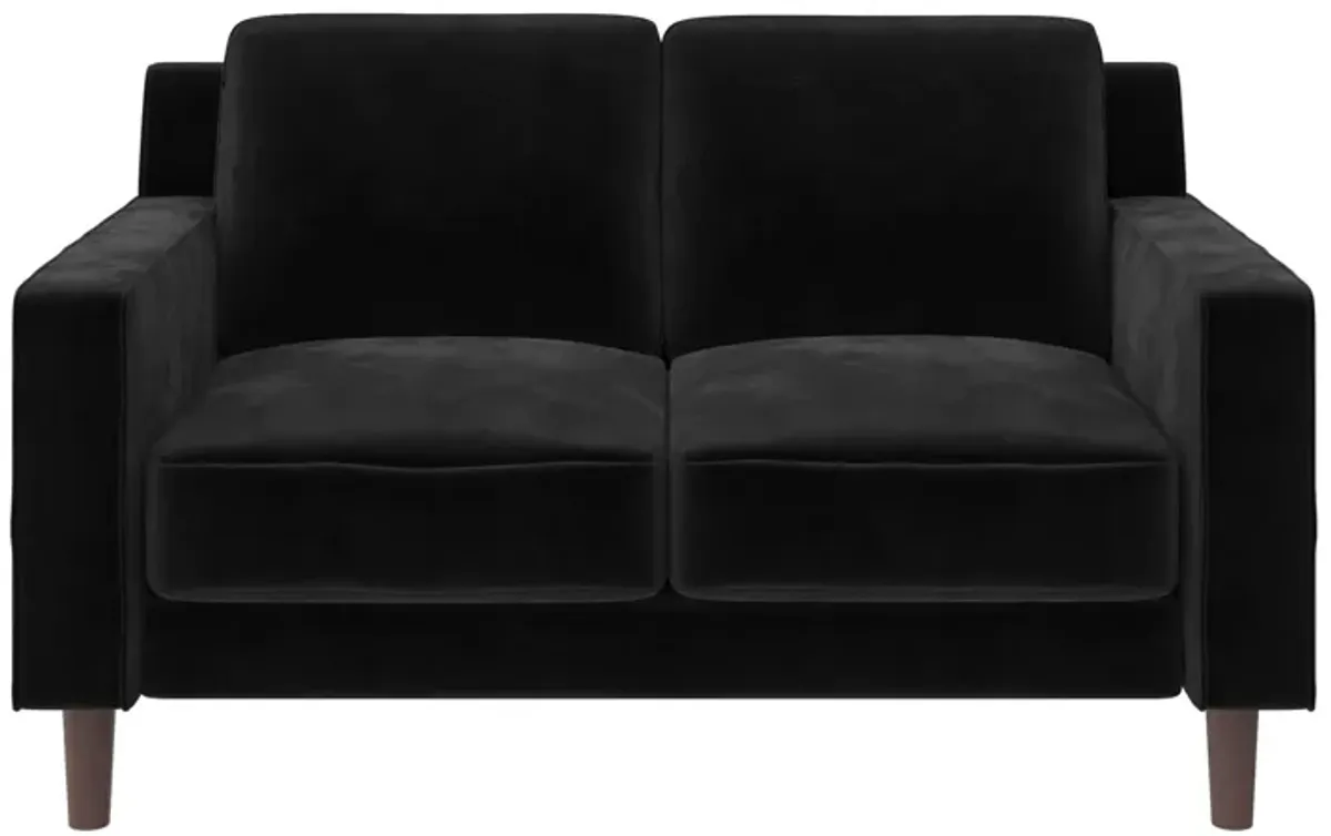 Brynn Fabric Upholstered 2 Seater Sofa with Wood Legs