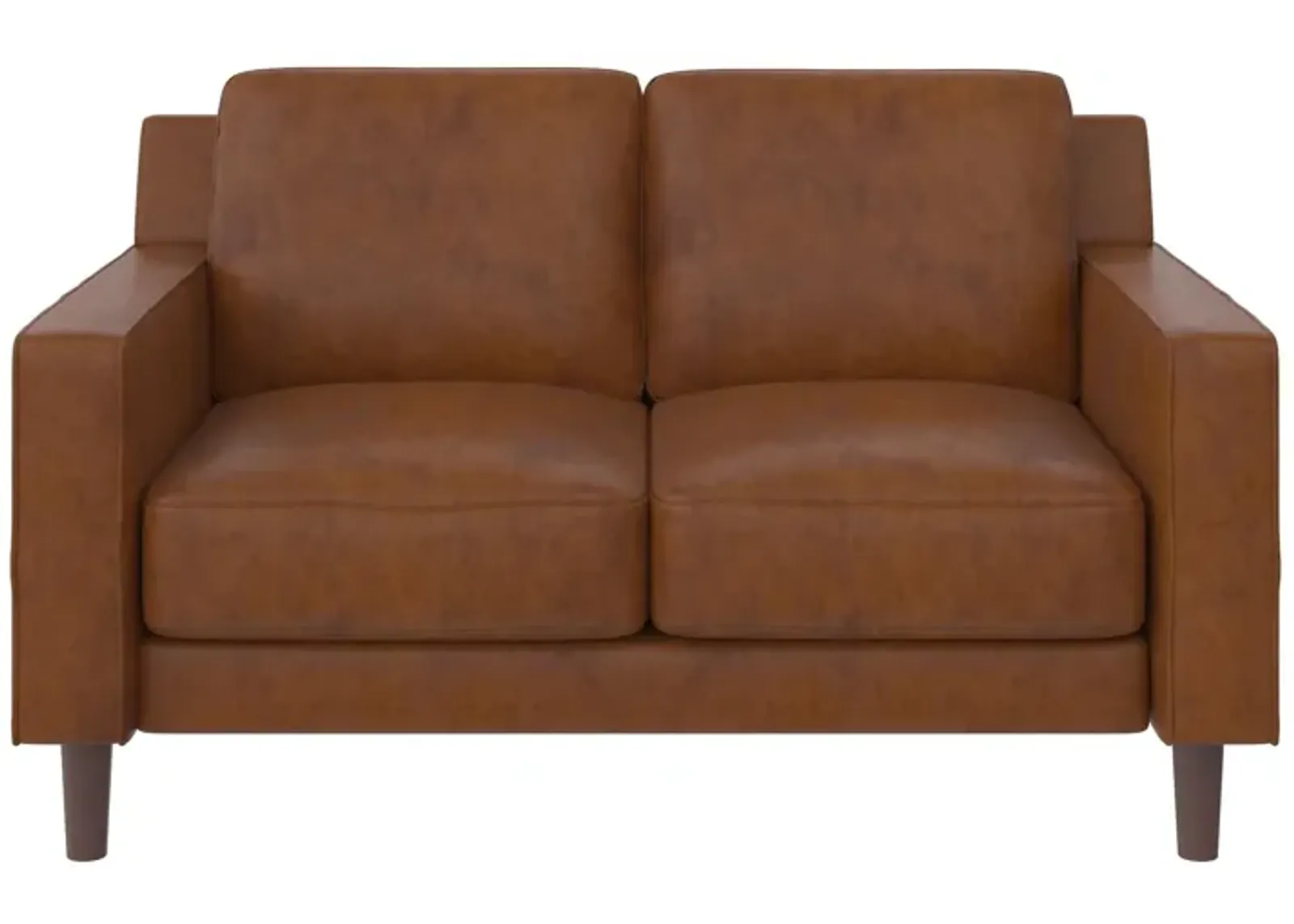 Brynn Fabric Upholstered 2 Seater Sofa with Wood Legs