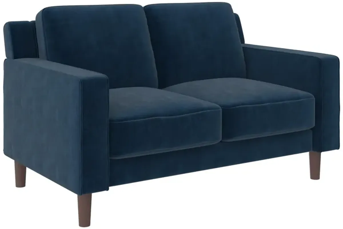 Brynn Fabric Upholstered 2 Seater Sofa with Wood Legs