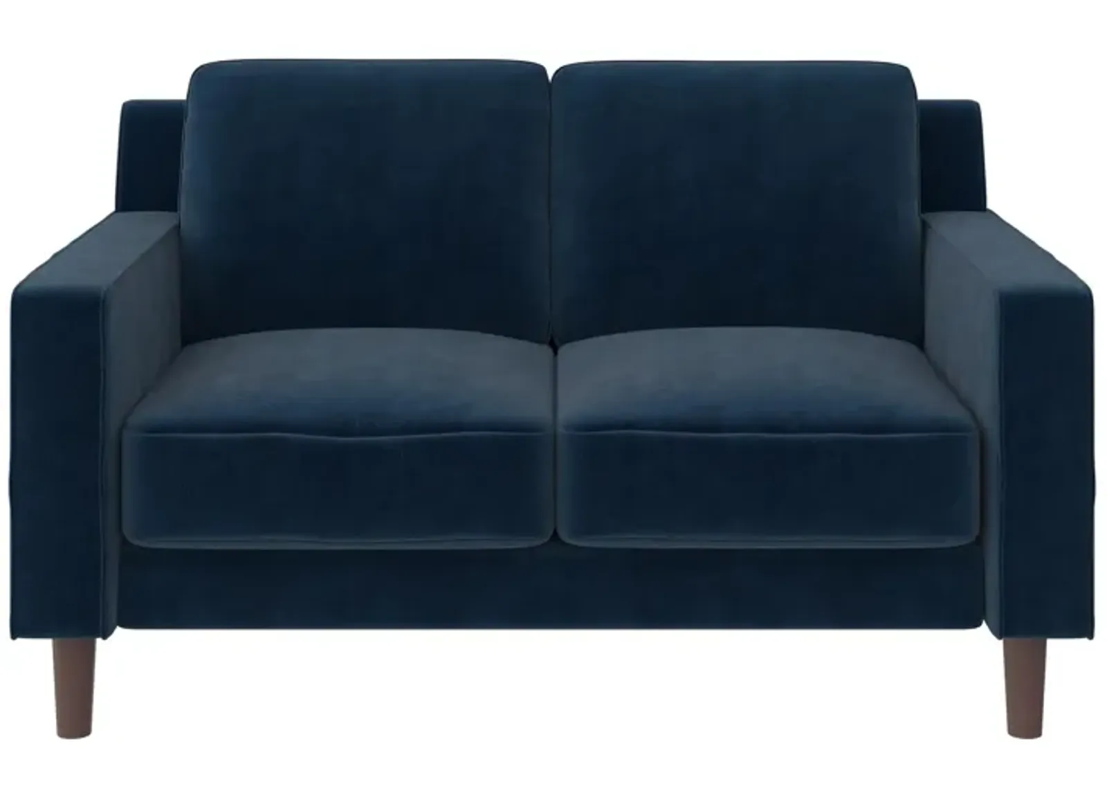 Brynn Fabric Upholstered 2 Seater Sofa with Wood Legs