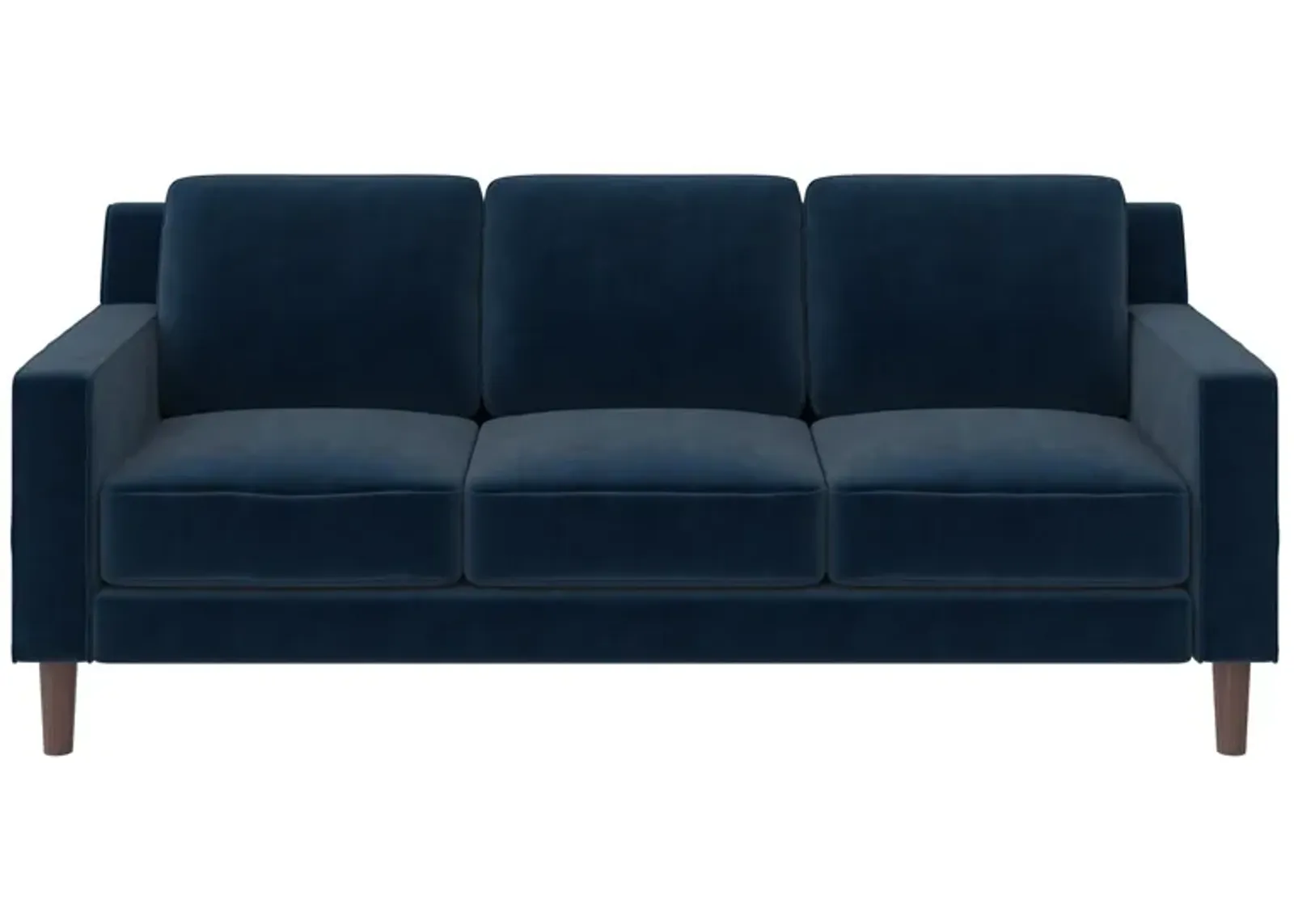 Brynn Fabric Upholstered 3 Seater Sofa with Wood Legs