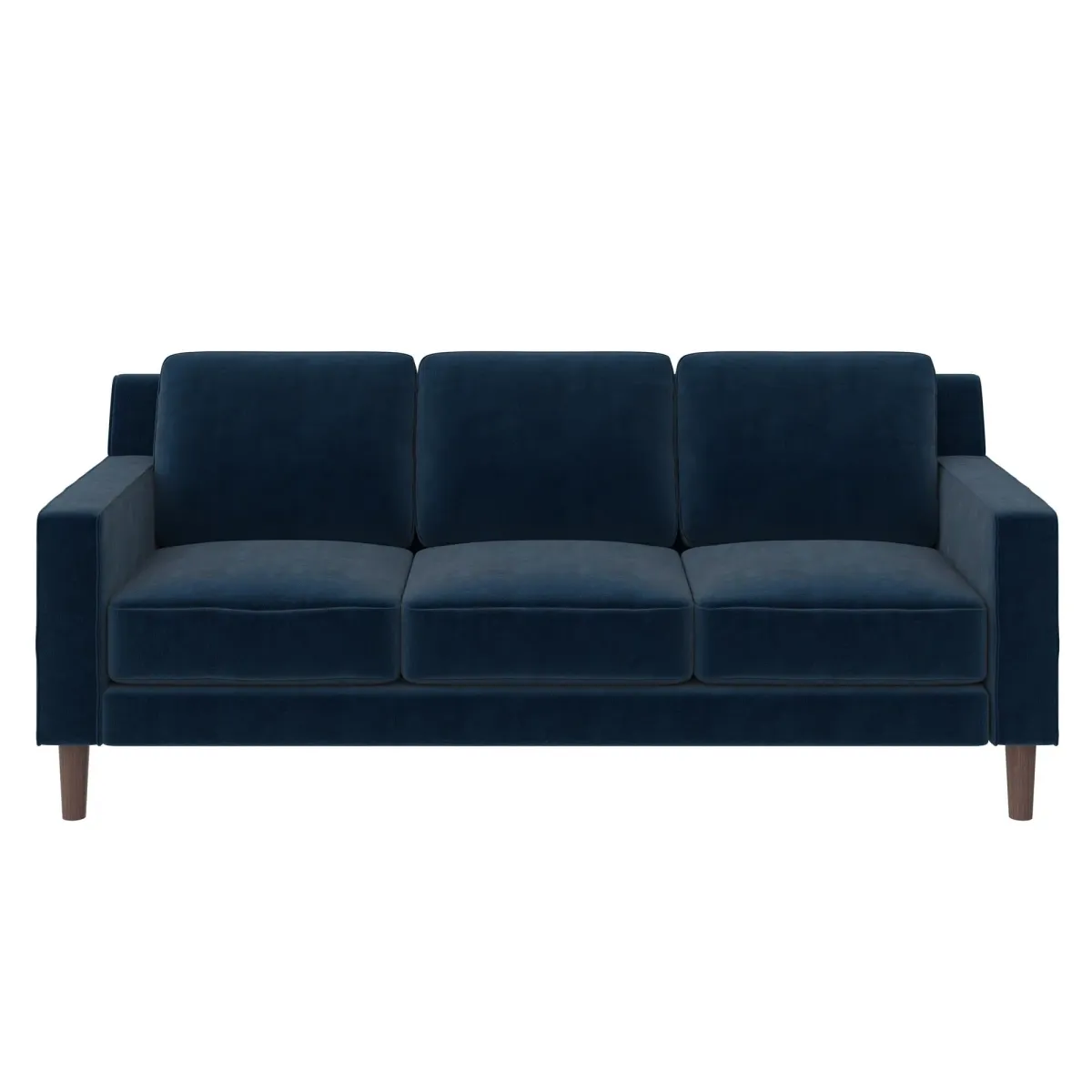 Brynn Fabric Upholstered 3 Seater Sofa with Wood Legs