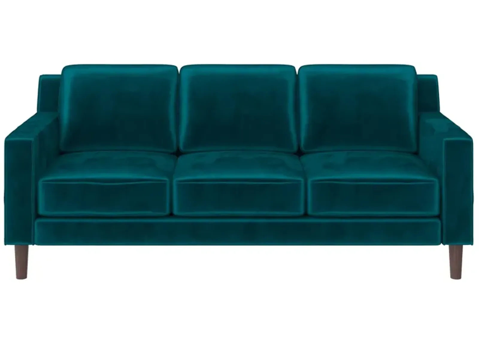 Brynn Fabric Upholstered 3 Seater Sofa with Wood Legs