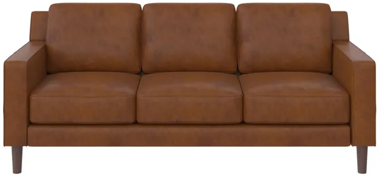 Brynn Fabric Upholstered 3 Seater Sofa with Wood Legs