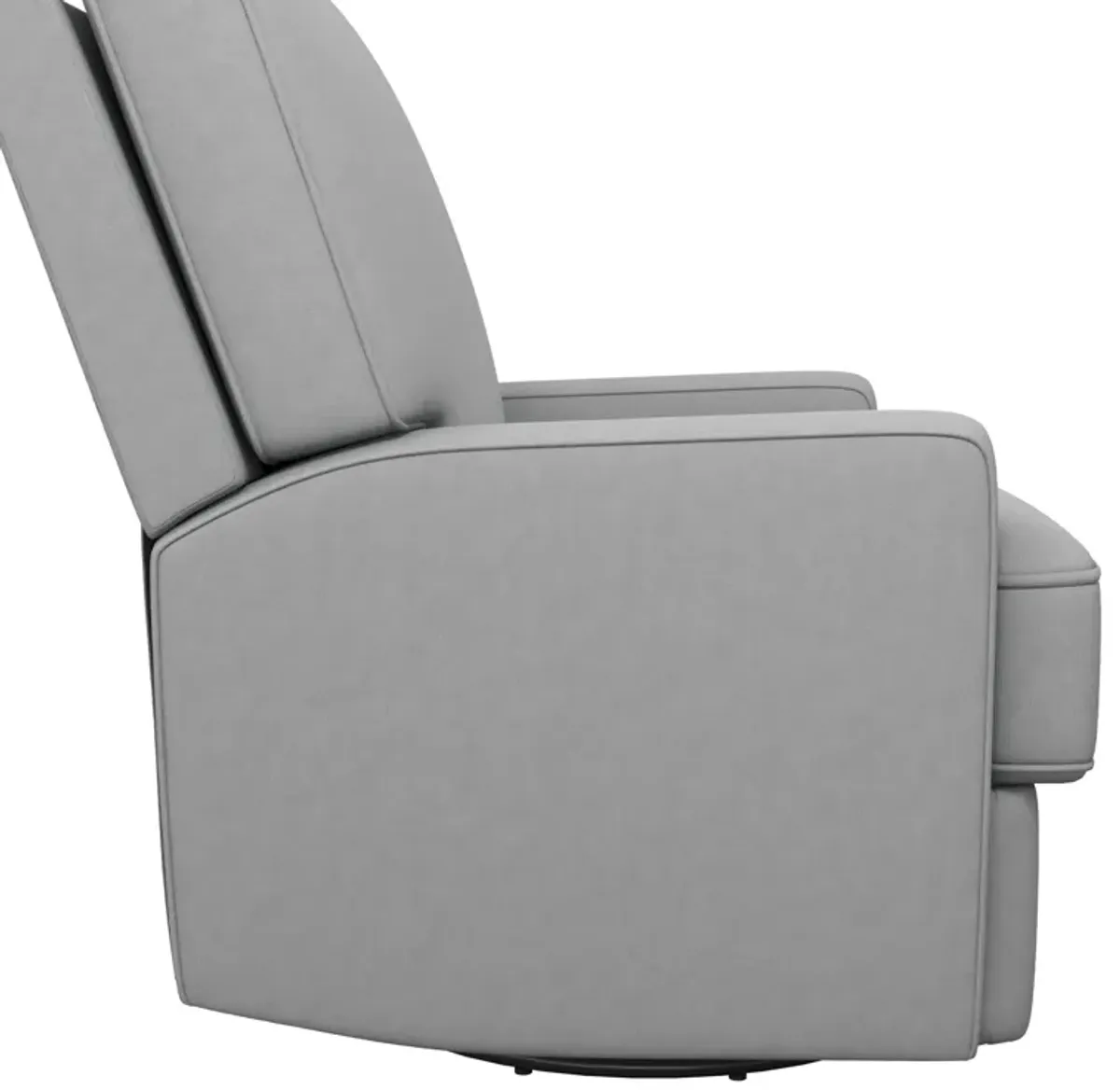 Rylan Upholstered Swivel Glider Recliner Chair with Square Back