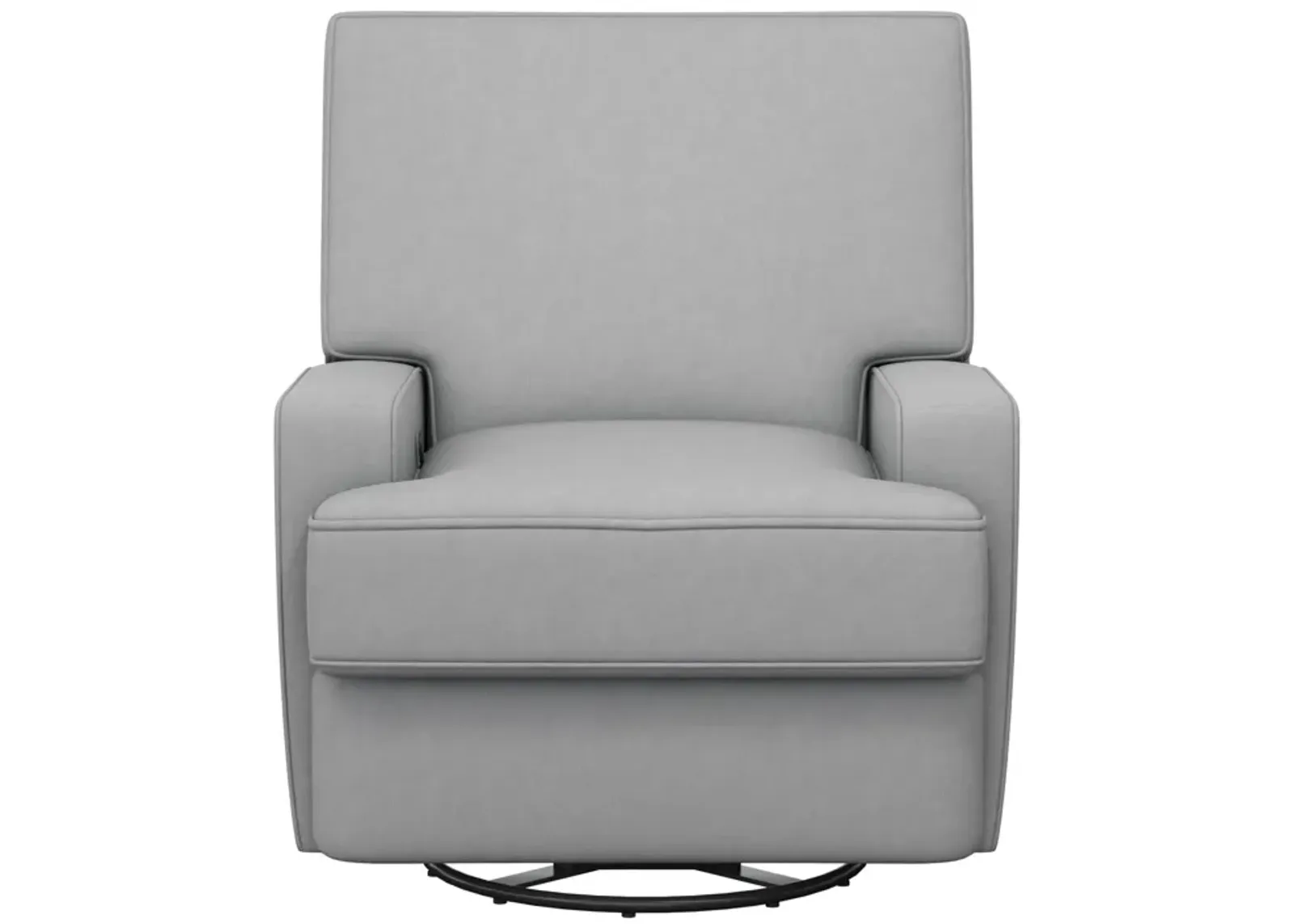 Rylan Upholstered Swivel Glider Recliner Chair with Square Back