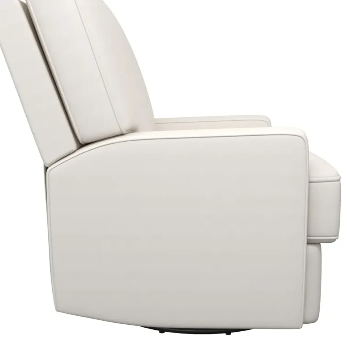 Rylan Upholstered Swivel Glider Recliner Chair with Square Back