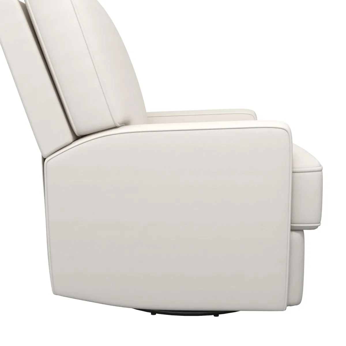 Rylan Upholstered Swivel Glider Recliner Chair with Square Back