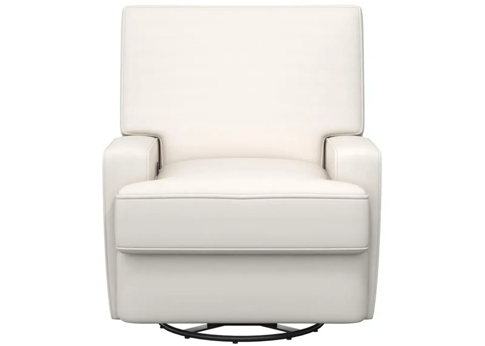 Rylan Upholstered Swivel Glider Recliner Chair with Square Back