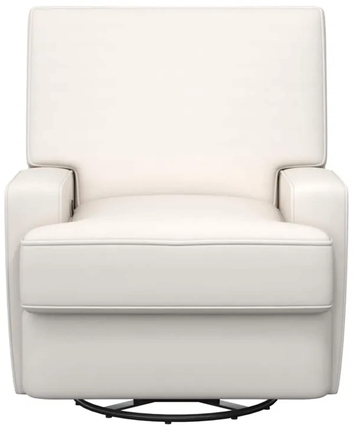 Rylan Upholstered Swivel Glider Recliner Chair with Square Back