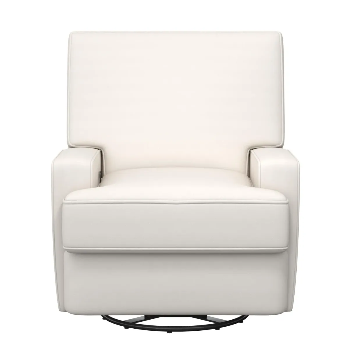 Rylan Upholstered Swivel Glider Recliner Chair with Square Back