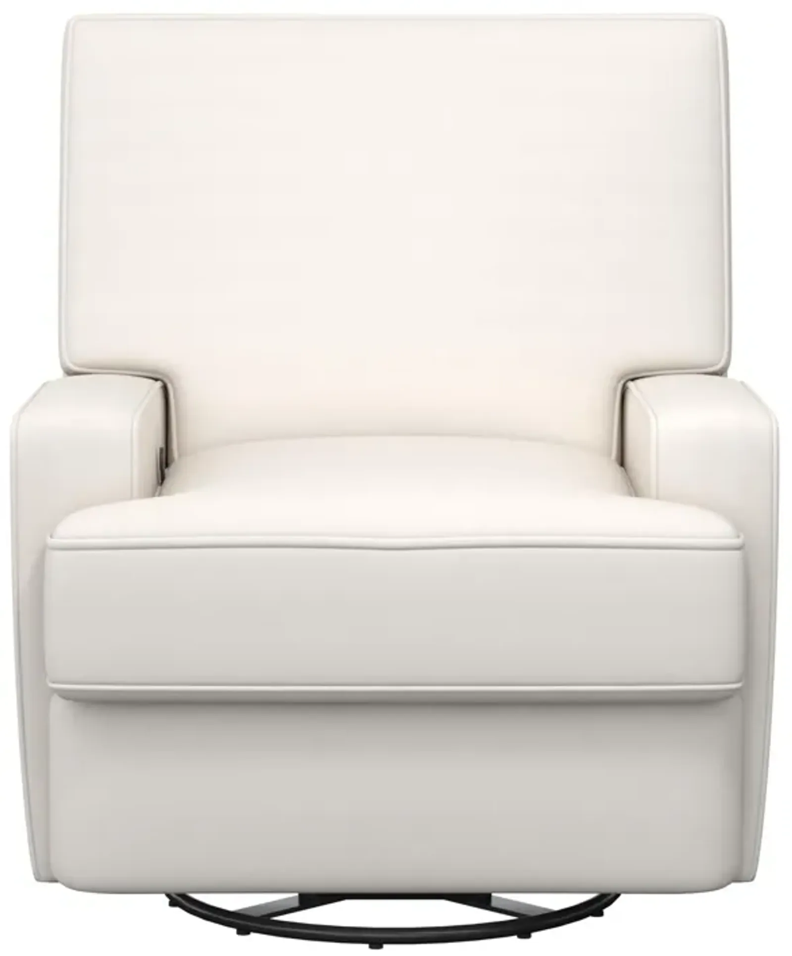 Rylan Upholstered Swivel Glider Recliner Chair with Square Back