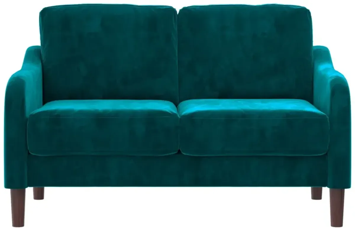 Marbella Velvet Upholstered 2-Seater Loveseat Sofa