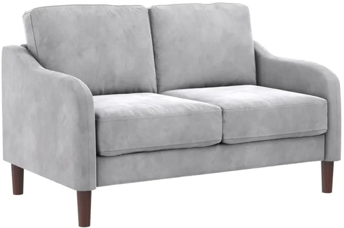 Marbella Velvet Upholstered 2-Seater Loveseat Sofa