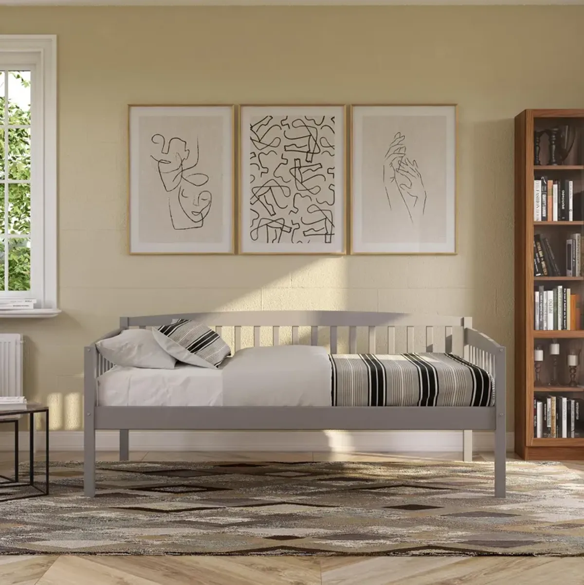 Lydia Daybed with Solid Wood Frame