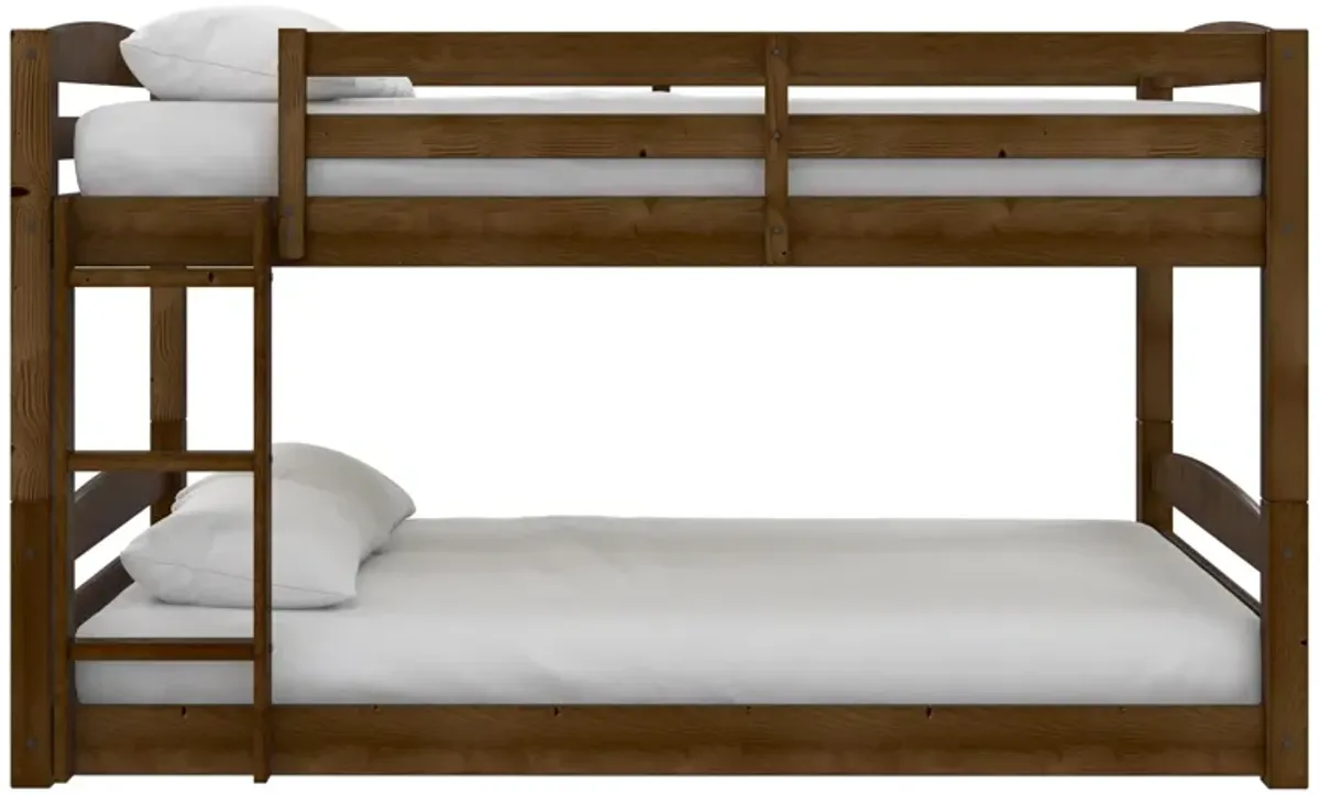 Sierra Full over Full Wood Bunk Bed, Converts into 2 Full Beds