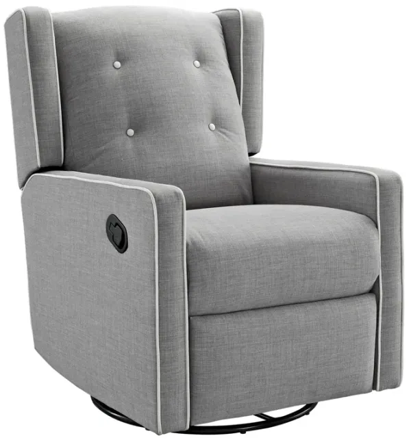 Mikayla Swivel Glider Recliner Chair Pocket Coil Seating