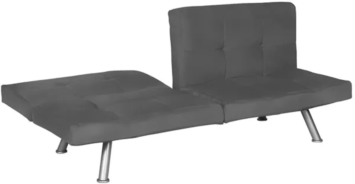 Contempo Split-Back Upholstered Futon with Multiple Reclining Positions