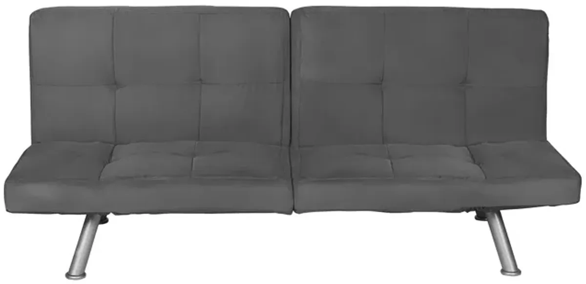 Contempo Split-Back Upholstered Futon with Multiple Reclining Positions