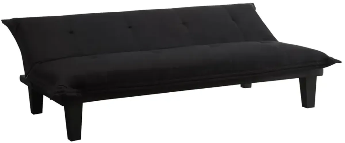 Lodge Microfiber Upholstered Futon with Extra-Padded Seats