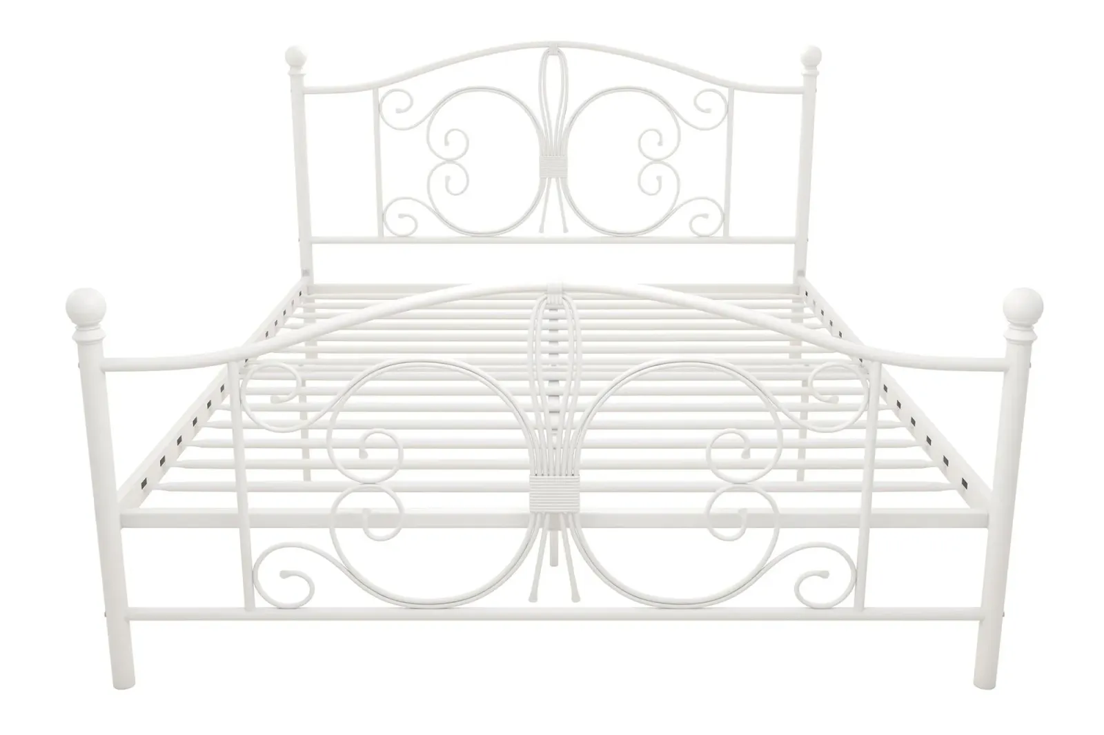 Ballard Victorian Metal Bed with Secured Metal Slats