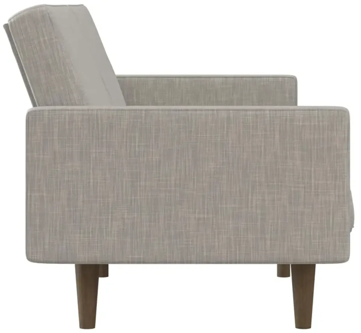 Paxson Futon with Solid Wood Legs and Diagonal Design