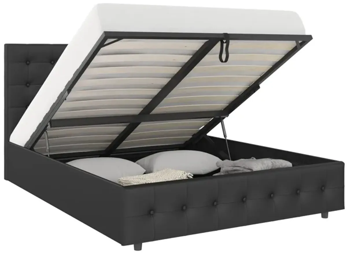 Cambridge Upholstered Bed with Gas Lift Storage Compartment