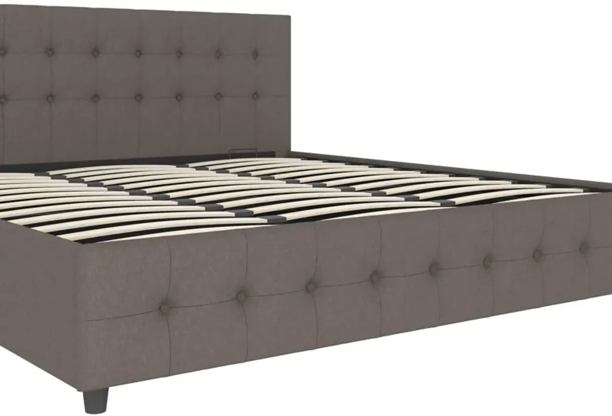 Cambridge Upholstered Bed with Gas Lift Storage Compartment