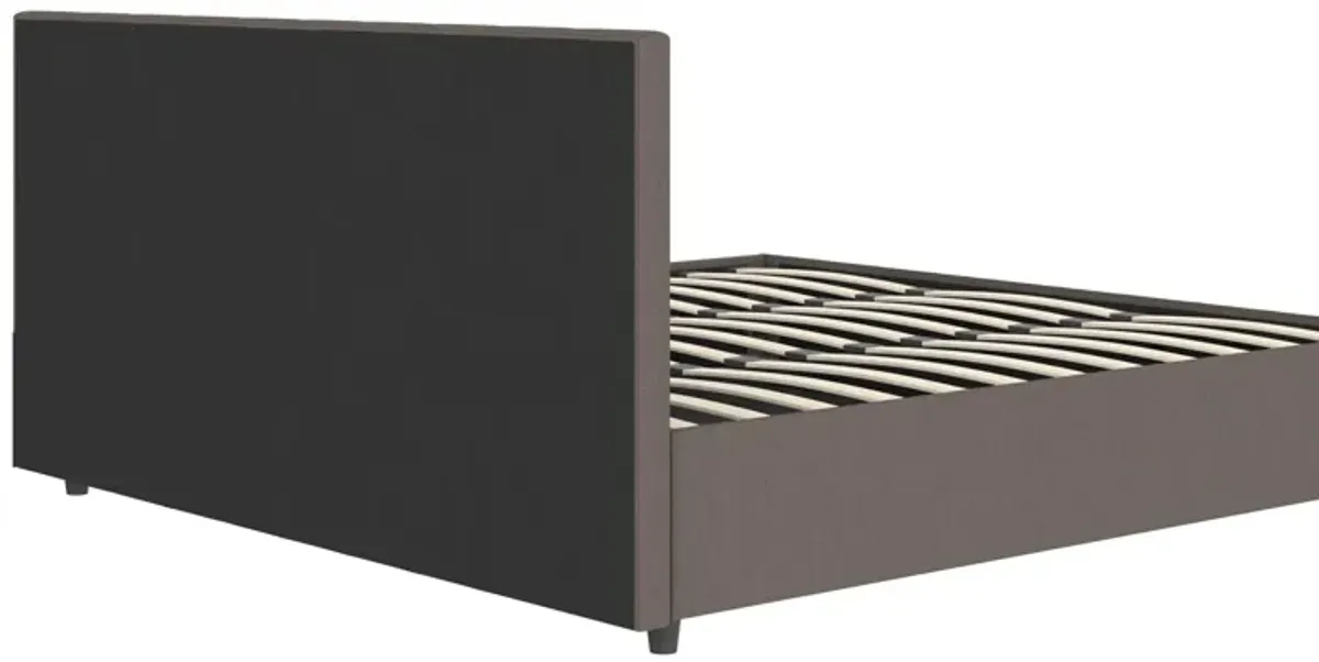 Cambridge Upholstered Bed with Gas Lift Storage Compartment