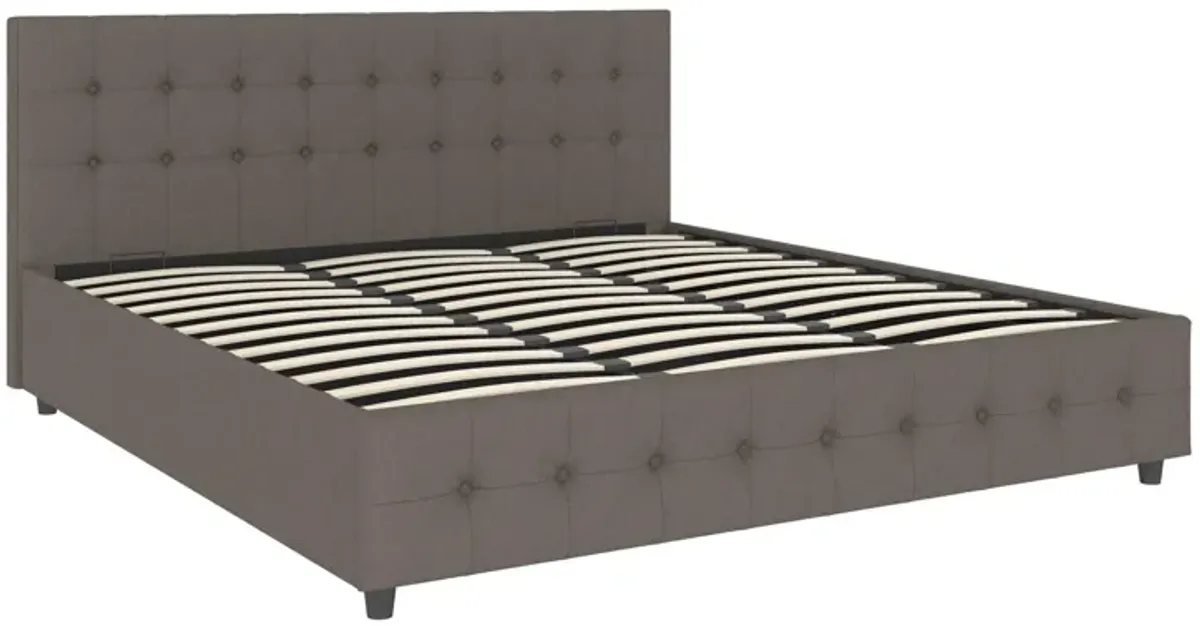 Cambridge Upholstered Bed with Gas Lift Storage Compartment