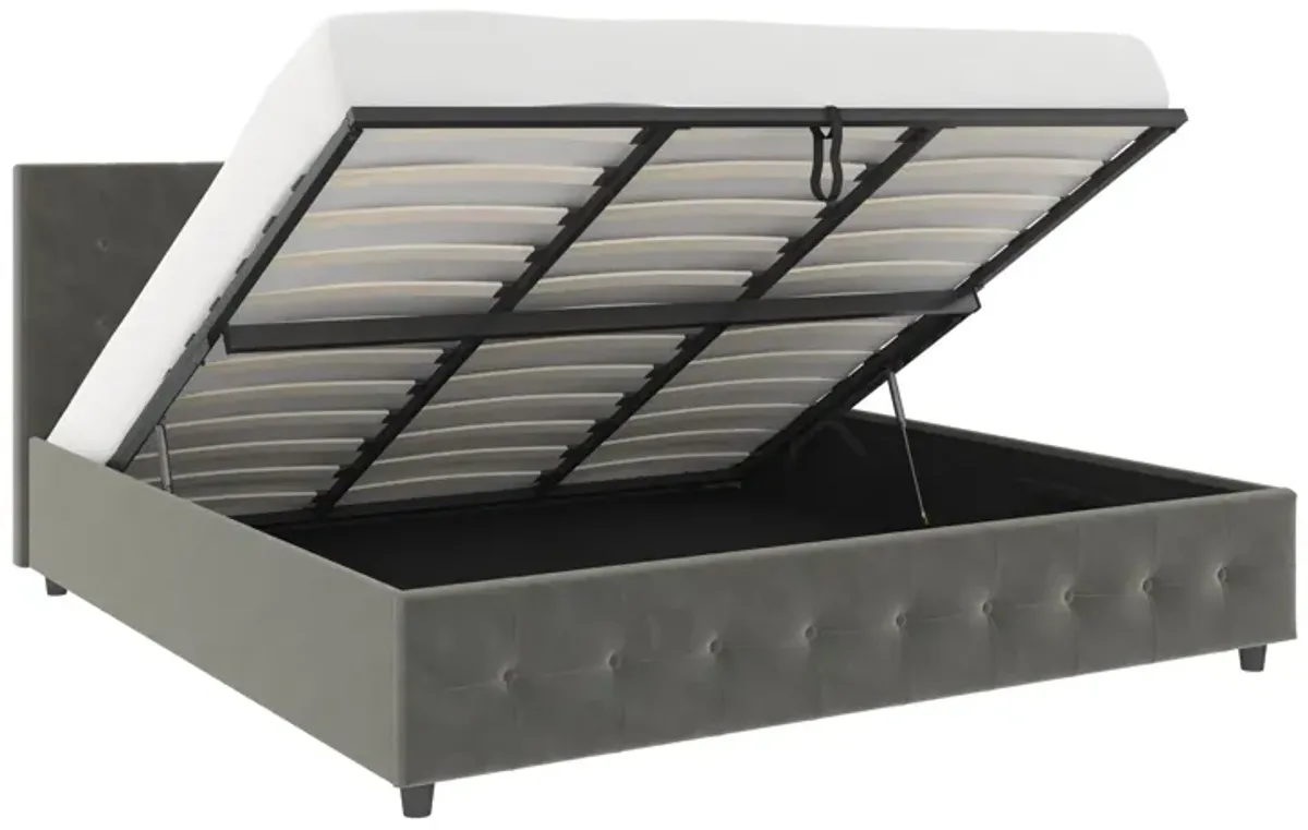 Cambridge Upholstered Bed with Gas Lift Storage Compartment