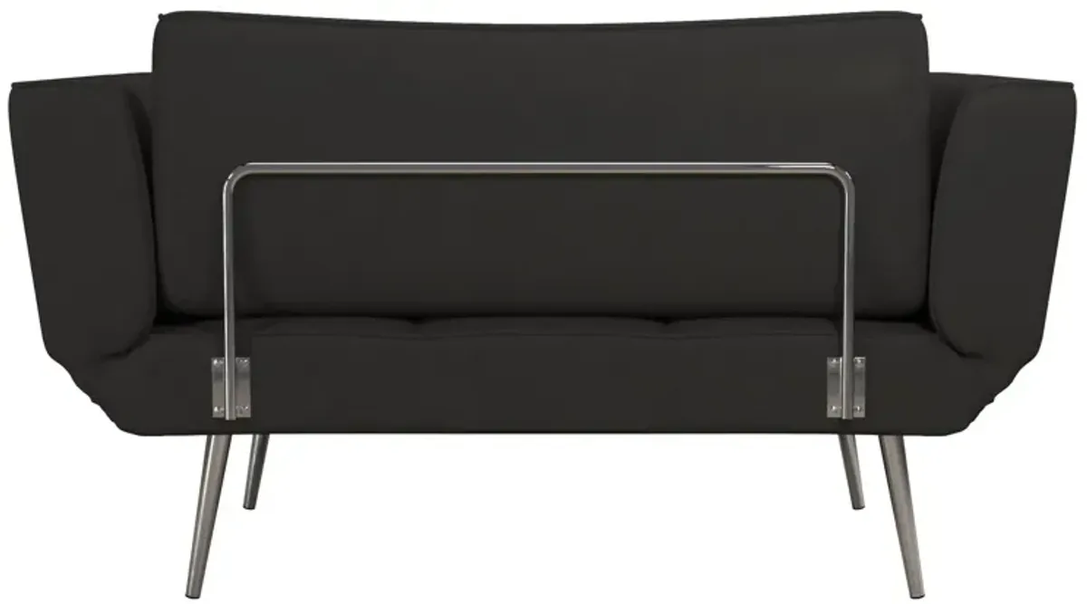 Euro Futon with Magazine Storage with Multiple Seating Positions