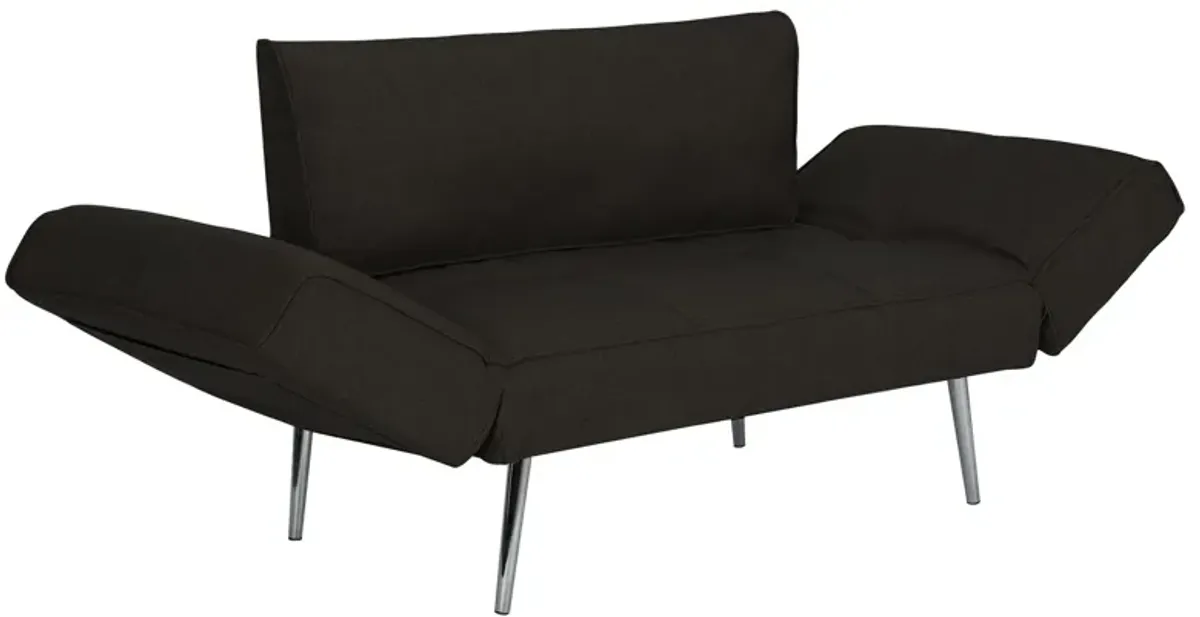 Euro Futon with Magazine Storage with Multiple Seating Positions