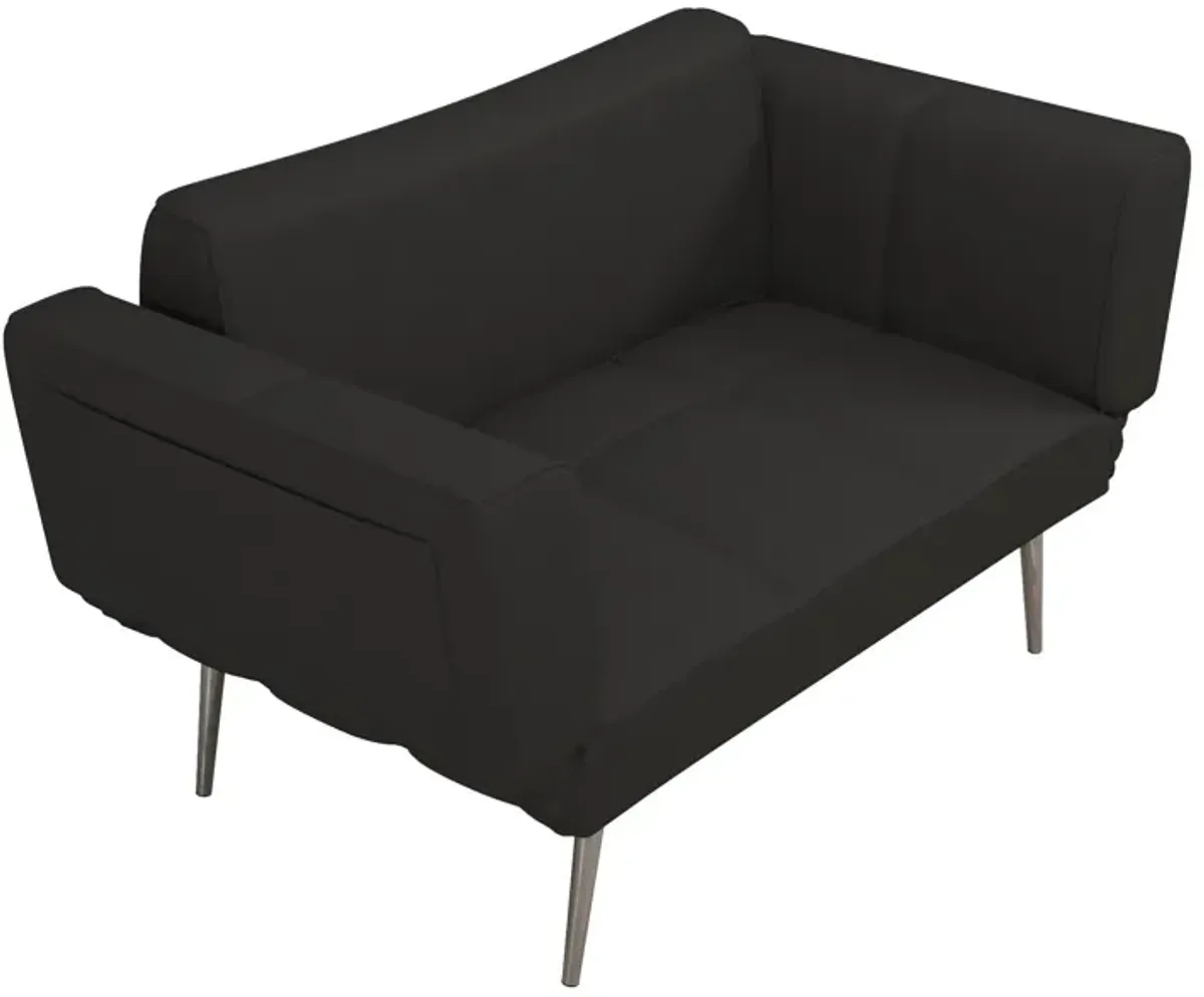 Euro Futon with Magazine Storage with Multiple Seating Positions