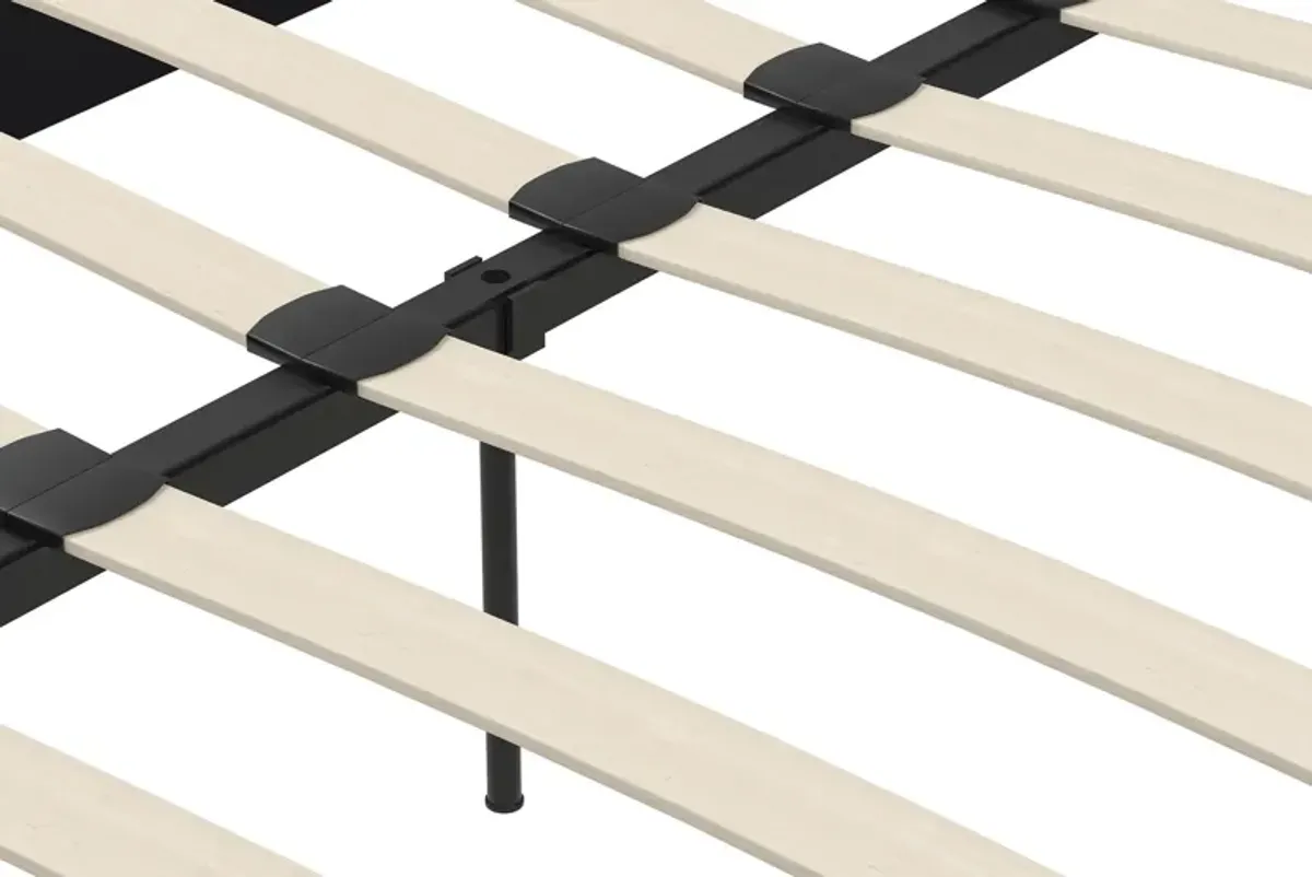 Maven Upholstered Bed with Modern Low Profile Design