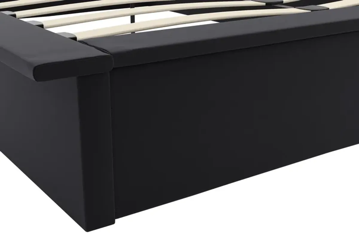 Maven Upholstered Bed with Modern Low Profile Design