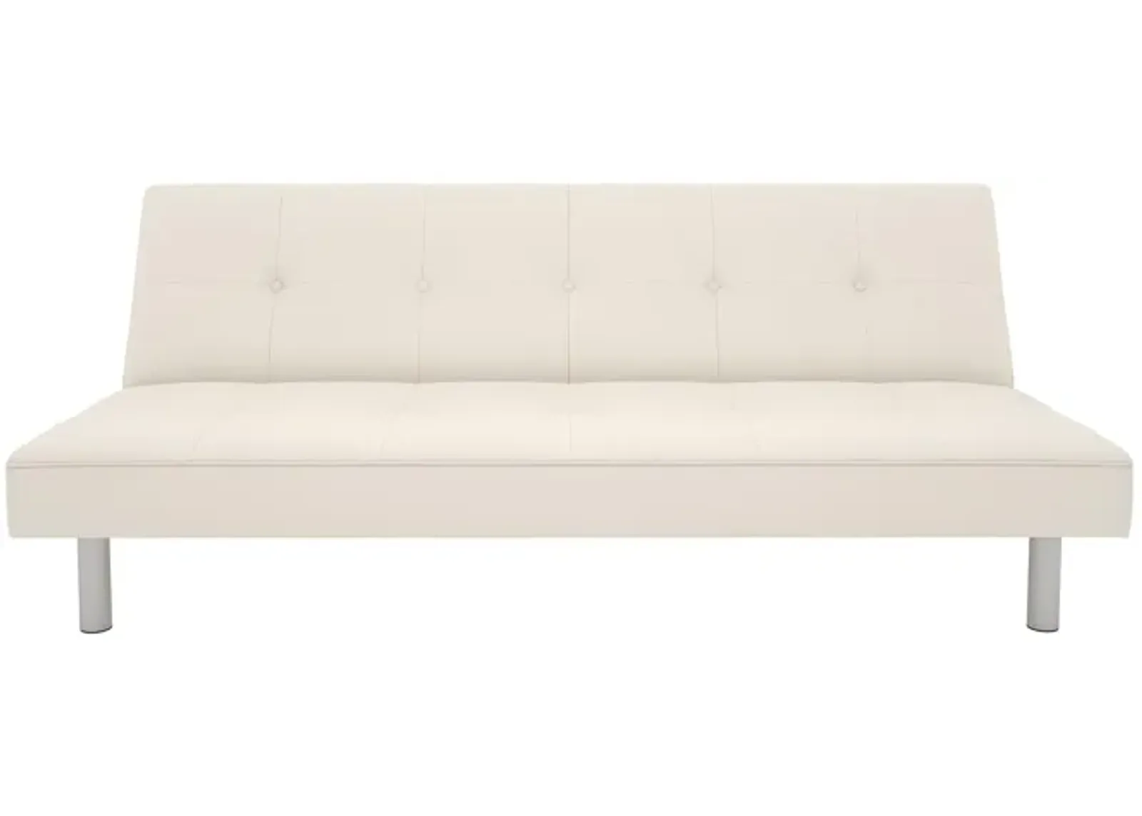 Nola Armless Futon With Button Tufted Seat Cushion and Backrest