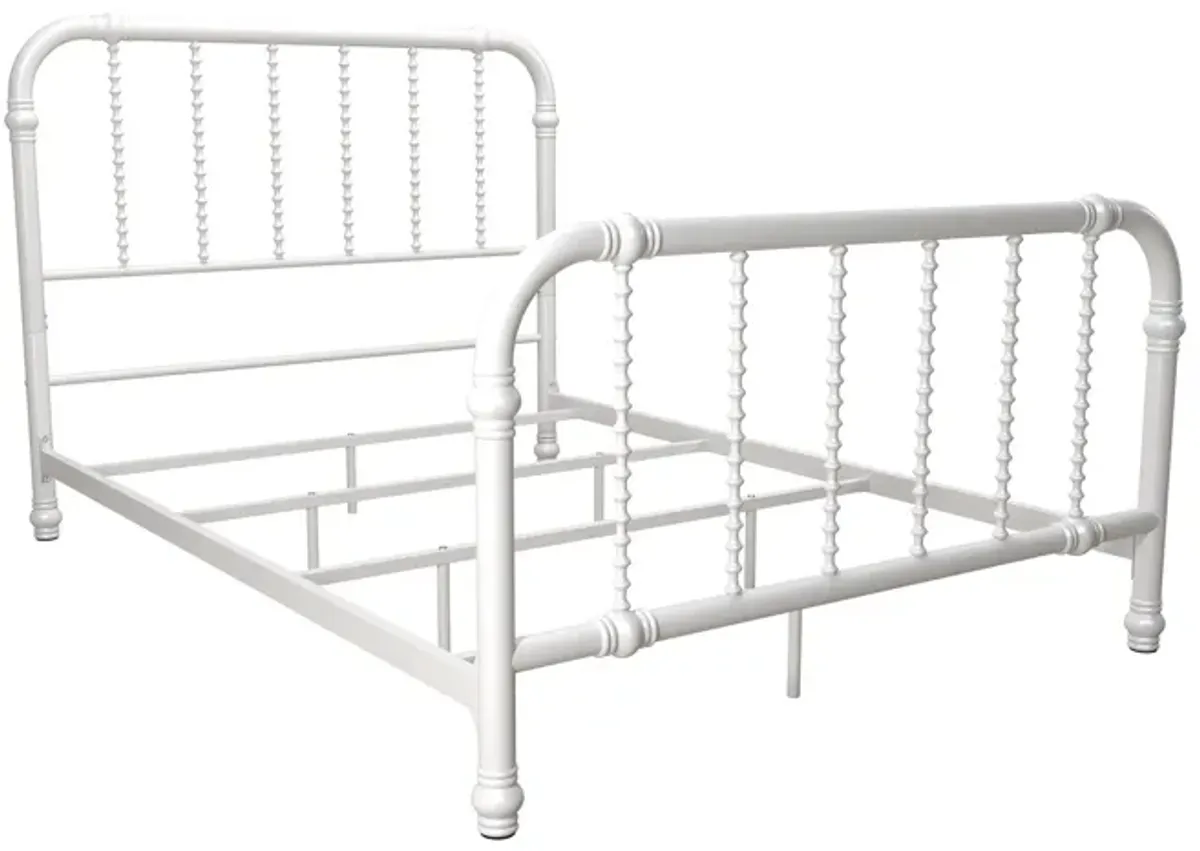 Jenny Lind Metal Bed with Twist Spindles