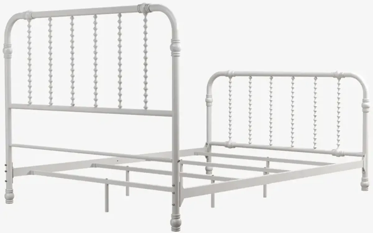 Jenny Lind Metal Bed with Twist Spindles