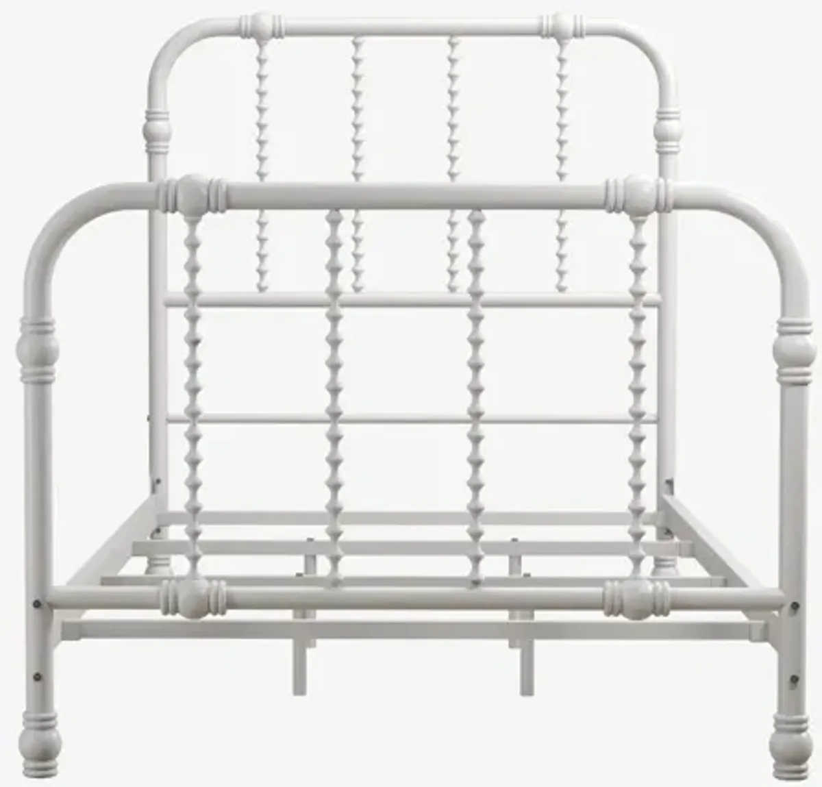 Jenny Lind Metal Bed with Twist Spindles