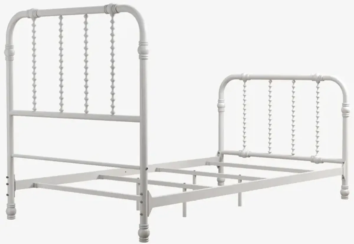 Jenny Lind Metal Bed with Twist Spindles